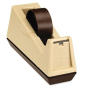 Scotch Heavy-Duty Core Weighted Tape Dispenser, Putty/Brown, 3" Core