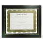 NuDell Leatherette 8.5" W X 11" H Document Frame, Black, 2-Pack