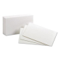 Oxford 3" x 5", 100-Cards, White, Unruled Index Cards