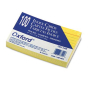 Oxford 3" x 5", 100-Cards, Canary, Ruled Index Cards