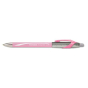 Paper Mate FlexGrip Elite 1 mm Medium Pink Ribbon Barrel Ballpoint Pens, Black, 12-Pack