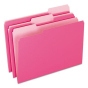 Pendaflex 1/3 Cut Tab Legal File Folder, Pink, 100/Box