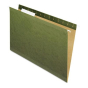 Pendaflex Reinforced Legal 1/3 Tab Hanging File Folders, Green, 25/Box