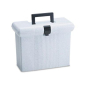 Pendaflex 6-1/2" D Letter Plastic Portafile File Storage Box, Granite