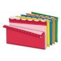 Pendaflex Ready-Tab Reinforced Legal 2" Box Bottom Hanging File Folders, Assorted Colors, 20/Box