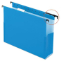 Pendaflex SureHook Letter 2" Box Bottom Hanging Folders, Blue, 25/Box