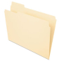 Pendaflex Essentials 1/3 Cut Left Tab Letter File Folder, Manila, 100/Box