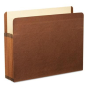 Pendaflex Letter 5-1/4" Expansion Straight Tab Pocket File, Red, 5/Box