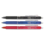 Pilot FriXion 0.7 mm Fine Retractable Erasable Roller Gel Pens, Assorted, 3-Pack