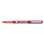 Pilot VBall 0.5 mm Extra Fine Stick Roller Ball Pens, Red, 12-Pack