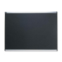 Quartet Prestige 4' x 3' Aluminum Frame Black Embossed Foam Bulletin Board