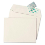 Quality Park 4-1/2" x 6-1/4" Contemporary #10 Redi-Strip Greeting Card Envelope, White, 50/Box