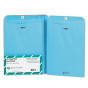 Quality Park 9" x 12" #90 Fashion Color Clasp Envelope, Blue, 10/Pack