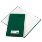National Brand 7-1/4" x 12-1/4" 150-Page Emerald Account Book, Green Cover