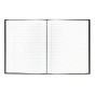Rediform Blueline 7-1/4" X 9-1/4" 192-Sheet College Rule Hardbound Business Notebook, Black Cover