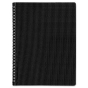 Rediform Blueline Duraflex 8-1/2" X 11" 80-Sheet College Rule Notebook, Black Cover