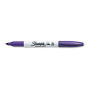 Sharpie Permanent Marker, Fine Tip, Purple, 12-Pack
