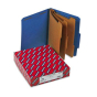 Smead 8-Section Letter 23-Point Pressboard Classification Folders, Dark Blue, 10/Box