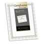 Southworth 8-1/2" x 11", 66lb, 15-Sheets, Fleur Silver Foil Border Premium Certificates