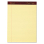 Ampad 8-1/2" X 11-3/4" 50-Sheet 4-Pack Legal Rule Gold Fibre 20lb Pads, Canary Paper