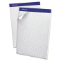 Ampad 8-1/2" x 11-3/4" 100-Sheet 4 Sq. Letter Double Sheet Quad Pad, White Paper