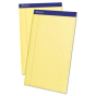 Ampad 8-1/2" x 14" 50-Sheet 12-Pack Legal Rule Perforated Pads, Canary Paper