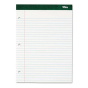 TOPS 8-1/2" X 11-3/4" 100-Sheet Double Docket Legal Rule Pad, White Paper