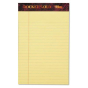 TOPS 5" X 8" 50-Sheet 12-Pack Legal Rule Perforated Pads, Canary Paper