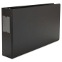 Universal 3" Capacity 11" x 17" Round Ring Wide Base with Label Holder Non-View Binder, Black