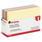 Universal 4" x 6", 100-Cards, Assorted Colors Recycled Index Cards