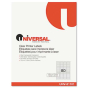 Universal One 1-3/4" x 1/2" Laser Printer Labels, Clear, 2000/Box
