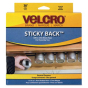 Velcro 3/4" x 30 ft. Sticky-Back Hook & Loop Fasteners in Dispenser, Black