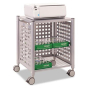 Vertiflex 2-Shelf Deskside Machine Cart, Matte Gray