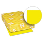 Neenah Paper 11" X 17", 24lb, 500-Sheets, Solar Yellow Colored Printer Paper