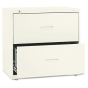 Basyx 432LL 2-Drawer 30" W Lateral File Cabinet, Letter & Legal Size, Putty