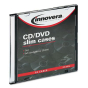 Innovera 50-Pack CD & DVD Thin Line Storage Case, Clear