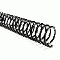 Akiles 10mm 36" Length Plastic Spiral Coil Bindings 4:1 Pitch (100 pcs)