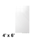 Ghent ARIASN64 Aria 4 W x 6 H Colored Non-Magnetic Glass Whiteboard (White)