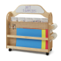 Jonti-Craft STEM Double-Sided 11 Cubby Tray Classroom Storage Cart