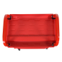 Luxor 3-Shelf 15.5" x 22" Adjustable Utility Cart 99 lb Load, Red