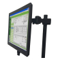 New Castle Systems B266 Post Mount Single Monitor Holder For NB, PC, EC Series Up To 27", 20Lb Capacity (Example of Use)