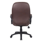 Boss B726-BB LeatherPlus Mid-Back Executive Office Chair, Brown