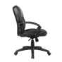 Boss B7306 LeatherPlus Mid-Back Executive Office Chair