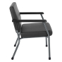 Office Star Big & Tall 400 lb Antimicrobial Waiting Room Guest Chair, Black