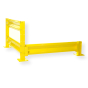 Bluff Steel Corner Tube Posts for Tuff Guard Warehouse Safety Rails (Shown with Optional Rails, Sold Separately)