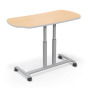 Balt MooreCo Hierarchy Grow and Roll 66" W x 24" D Bean-Shaped Classroom Activity Table 