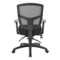 Boss B6023 Mesh-Back Fabric Mid-Back Task Chair