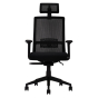 Boss Mesh Chair with Headrest and Memory Foam Seat