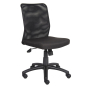 Boss B6105 Mesh-Back Fabric Mid-Back Task Chair