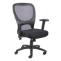 Boss B6508 Mesh-Back Fabric Mid-Back Task Chair